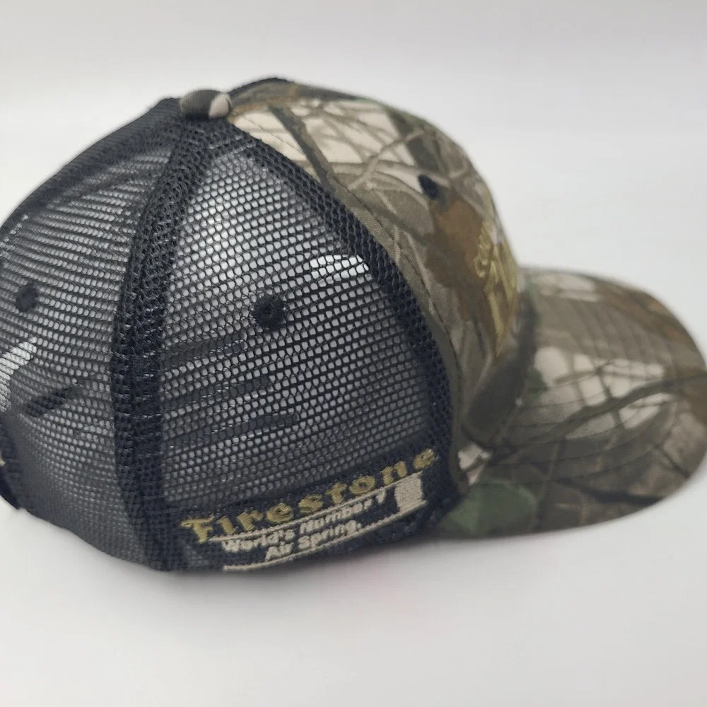 FleetPride Hat Adjustable Trucker Mesh Camo Black Firestone Trucks Parts Men‎